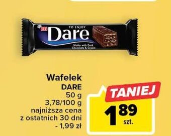 Carrefour Wafelek w ciemnej czekoladzie eti dare oferta