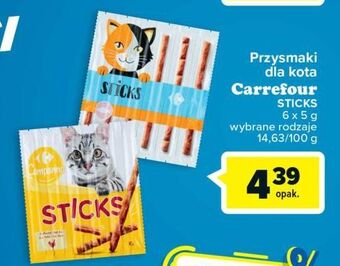 Carrefour Przysmak dla psa sticks z rybą carrefour companino oferta