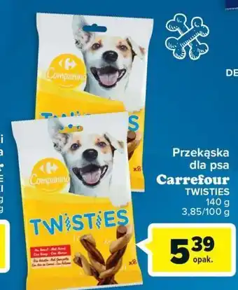 Carrefour Przekąska dla psa twisties carrefour companino oferta