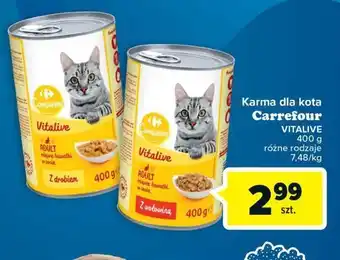 Carrefour Karma dla kota z wołowina carrefour companino oferta