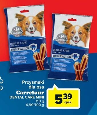 Carrefour Przysmak dla psa triple action carrefour companino oferta