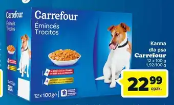 Carrefour Karma dla psa wołowina + kurczak carrefour oferta