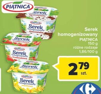 Carrefour Serek homogenizowany truskawkowy piątnica oferta