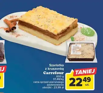 Carrefour Szarlotka z kruszonką carrefour oferta