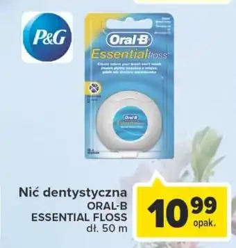Carrefour P&G Nić dentystyczna Oral-B Essential Floss dł. 50m oferta