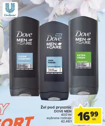Carrefour Dove żel pod prysznic Men 400ml oferta