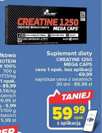 Carrefour Olimp suplement diety Creatine 1250 Mega Coas oferta