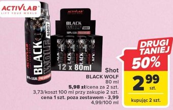 Carrefour ActivLab shot black wolf 80ml oferta