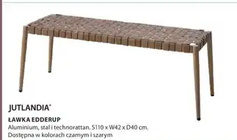 JYSK Jutlandia Ławka Edderup S110 x W42 x D40cm oferta