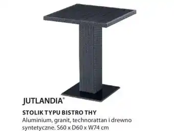 Jutlandia Stolik typu bistro Thy S60 x D60 x W74 cm