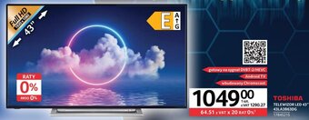 Selgros Toshiba Telewizor LED 43" 43LA3B63DG oferta
