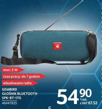 Selgros Gembird Głośnik Bluetooth SPK-BT-17G oferta
