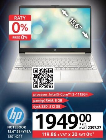 Selgros HP Notebook 15,6" 584Y4EA oferta