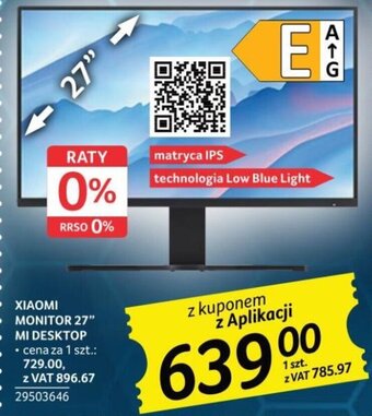 Selgros Xiaomi Monitor 27" MI Desktop oferta