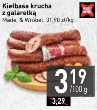 Stokrotka Madej&Wróbel Kiełbasa krucha z galaretką 100g oferta