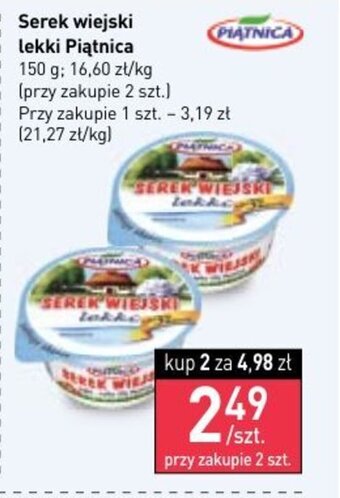 Stokrotka Market Piątnica Serek wiejski lekki 150 g oferta