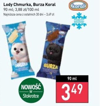 Stokrotka Koral lody chmurka, burza 90ml oferta