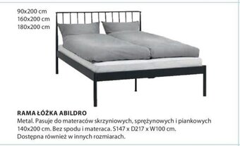 JYSK Rama Łóżka abildro oferta