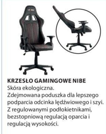 JYSK Krzesło gamingowe Nibe oferta