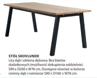 JYSK Stół Skovlunde oferta