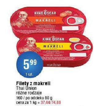 E.Leclerc Filety z makreli w oleju king oscar oferta