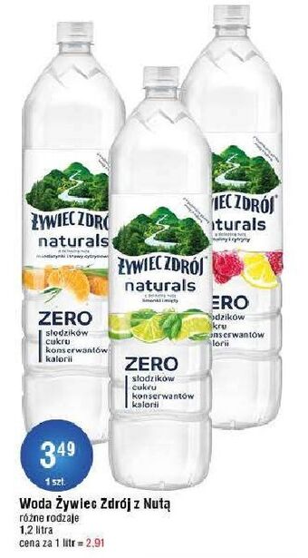 E.Leclerc Woda z nutą limonki i mięty zero żywiec zdrój naturals oferta