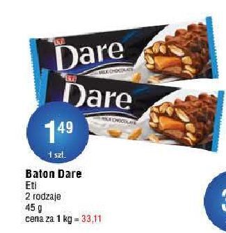 E.Leclerc Baton nugatowy z orzeszkami ziemnymi i karmelem eti dare oferta