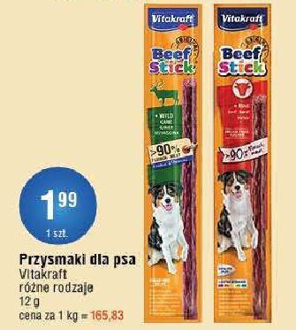 E.Leclerc Przysmak dla psa wołowy vitakraft beef stick oferta