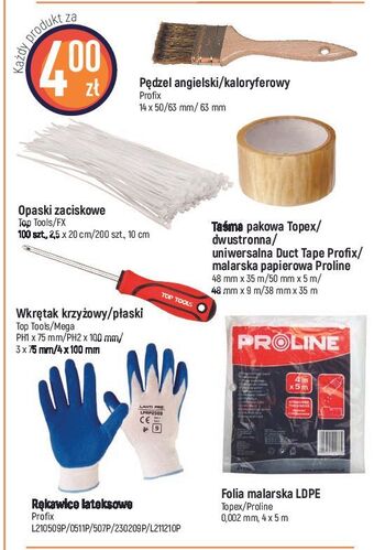 E.Leclerc Folia malarska 4 x 5 m topex oferta