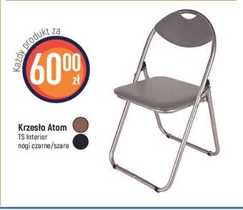 E.Leclerc Krzesło atom czarny ts interior oferta