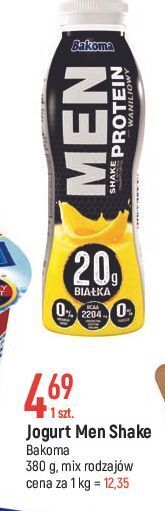 E.Leclerc Shake waniliowy bakoma men protein oferta