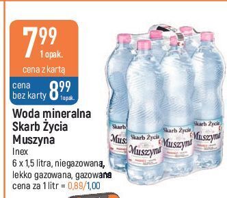 E.Leclerc Woda niegazowana muszyna skarb życia oferta