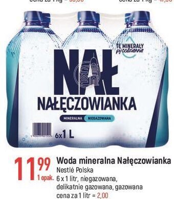 E.Leclerc Woda niegazowana nałęczowianka oferta