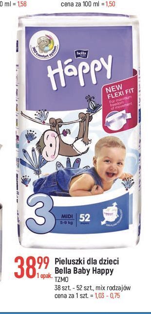 E.Leclerc Pieluchy midi bella baby happy oferta