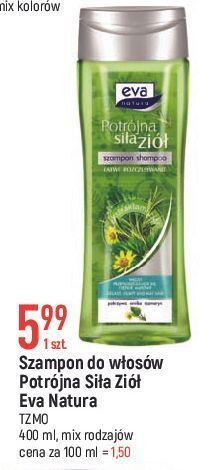 E.Leclerc Szampon do włosów pokrzywa + arnika rozmaryn eva natura potrójna siła ziół oferta