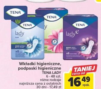 Carrefour Podpaski maxi night tena lady oferta