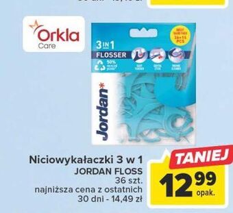Carrefour Nić wykałaczka i czyścik do języka jordan 3-in-1 flosser oferta