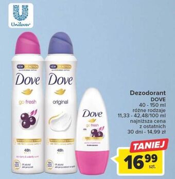 Carrefour Dezodorant dove original oferta