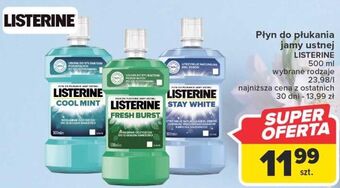 Carrefour Płyn do płukania ust listerine fresh burst oferta