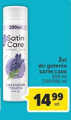 Carrefour Żel do golenia lavender touch gillette satin care oferta