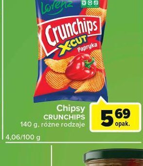 Globi Chipsy paprykowe crunchips x-cut oferta