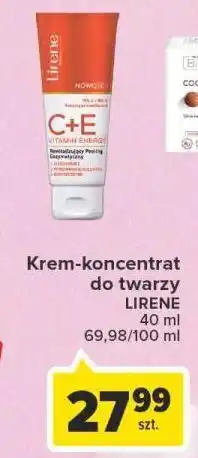 Carrefour Krem-koncentrat do twarzy rewitalizujący lirene c+e pro vitamin energy oferta