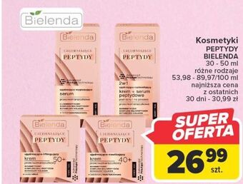 Carrefour Krem-serum pod oczy i na powieki bielenda ujędrniające peptydy oferta