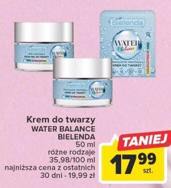 Carrefour Aqua-gel do twarzy nawilżajacy bielenda water balance oferta