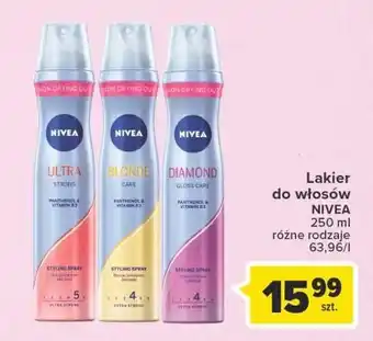 Carrefour Lakier do włosów nivea blonde care oferta