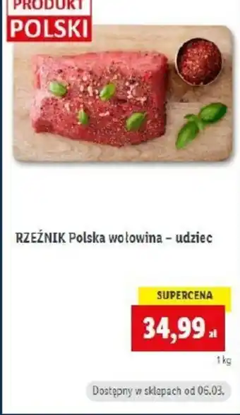 Lidl Rzeźnik Polska wołowina - udziec 1kg oferta