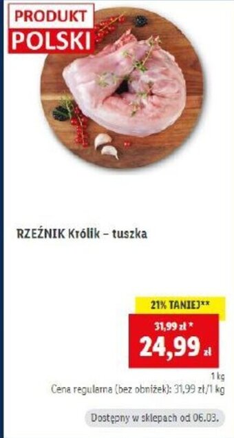 Lidl Rzeźnik Królik - tuszka 1kg oferta