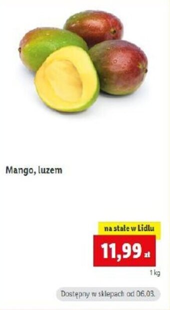 Lidl Mango 1kg oferta