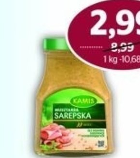 Społem Kamis musztarda sarepska 185 g oferta