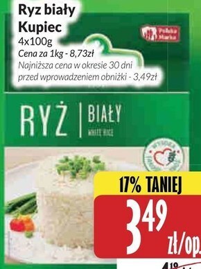 Kupiec ryż biały 400 g (4 x 100 g)